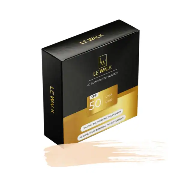 Le Walk SPF 50 Mineral Sunscreen Powder | Compact UVA/UVB Protection - Beige