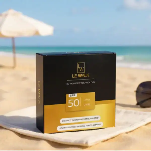 Le Walk SPF 50 Mineral Sunscreen Powder | Compact UVA/UVB Protection - Beige - Image 2