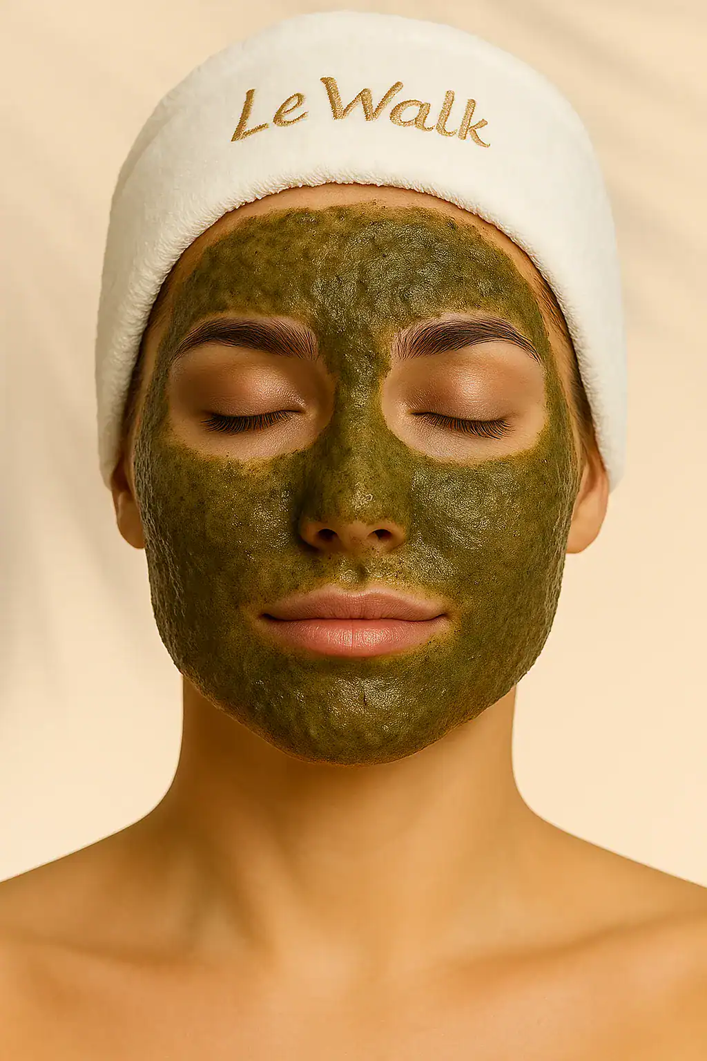 Le Walk Natural Peeling Mask application, safe for all skin types