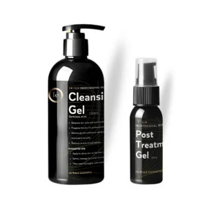Cleansing Gel & Post-Treatment Gel Kit - Ideal Duo for Skin Preparation and Recovery