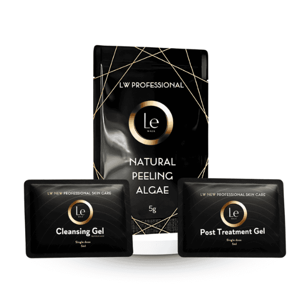 Single-Dose Face and Body Peel – 3-Step Exfoliation Kit with Natural Algae | Skin Renewal in 7 Days | Includes Cleansing Gel and Post-Treatment Gel