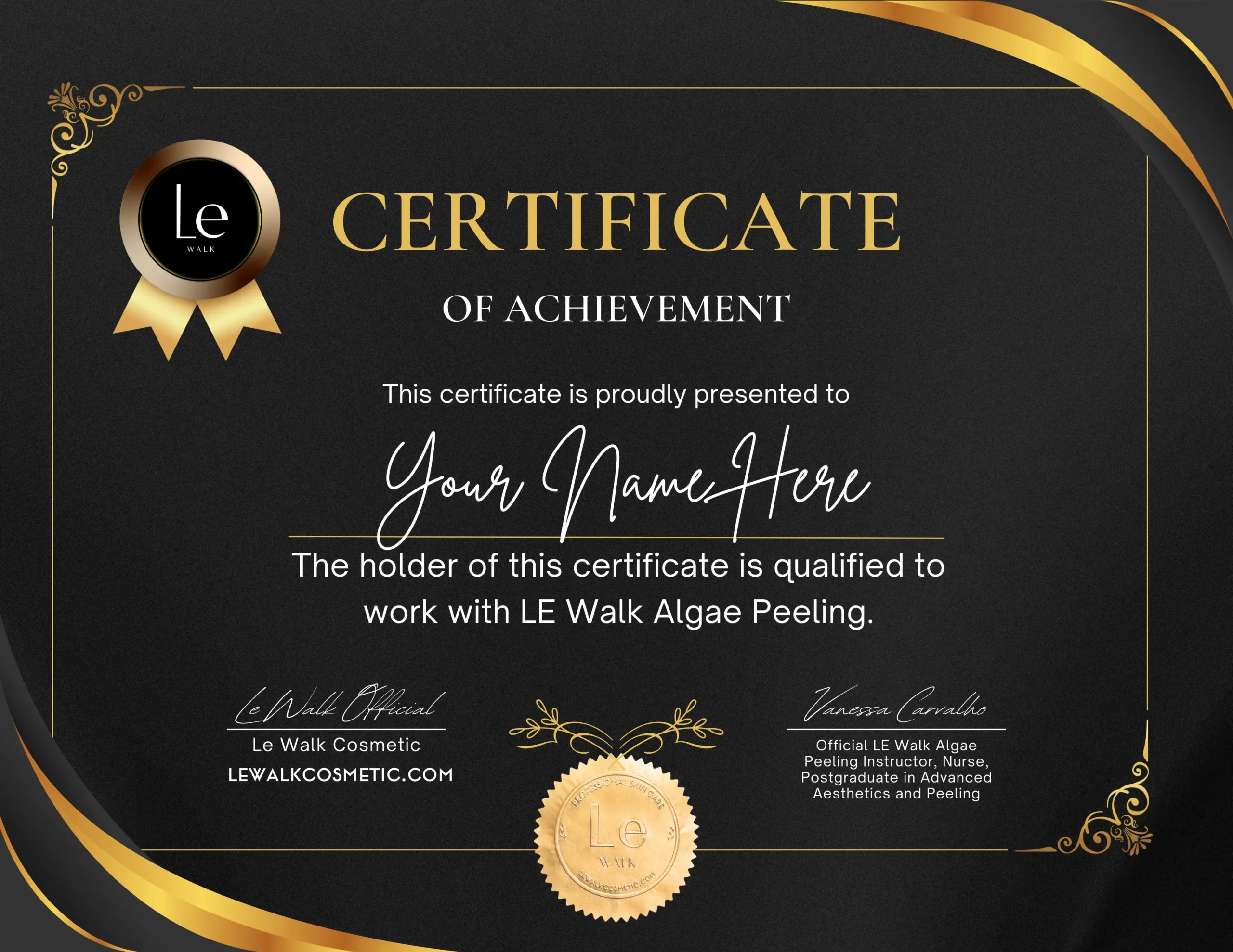 Le Walk Certificate